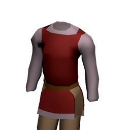 Red Festive Peasant's Tunic