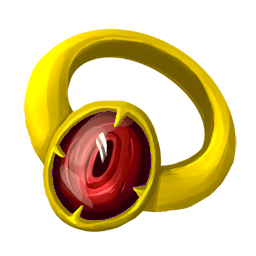 Ruby Gold Ring of Might